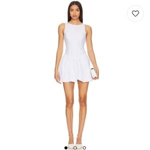 NIVTamara White Sleeveless Halter Mini Dress Sold on Revolve